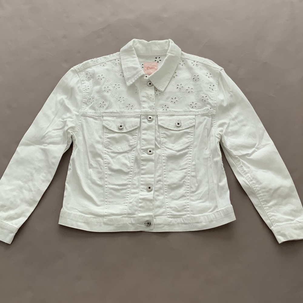 White denim jacket